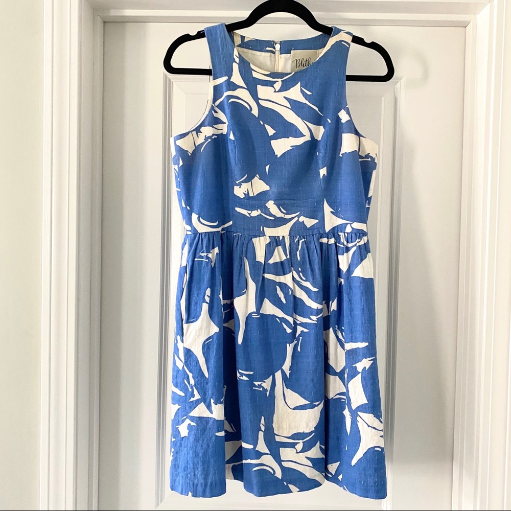 Blithe New York Blue and White Floral Dress